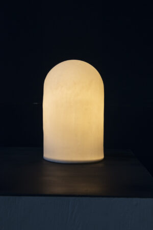 Tafellampje Porselein [Stolp, Klein]